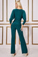 Plunge Neck Dolman Sleeve Jumpsuit TR354