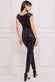 Patterned Sequin Velvet Wrap Bardot Jumpsuit TR371