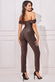 Lurex Cowl Bardot Jumpsuit TR374