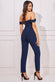 Lurex Cowl Bardot Jumpsuit TR374
