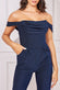 Lurex Cowl Bardot Jumpsuit TR374