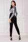 Liquid Sequin Jumpsuit With Corsage TR380