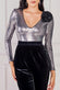Liquid Sequin Jumpsuit With Corsage TR380