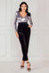 Liquid Sequin Jumpsuit With Corsage TR380