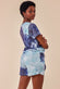 Tie-Dye Oversized T-shirt And Short Two Piece Set TS9