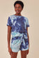 Tie-Dye Oversized T-shirt And Short Two Piece Set TS9