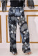 Foil Print Wide Leg Trousers TR369