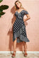 Cold Shoulder Midi Wrap Dress GCD2236B