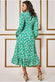 Floral Print Wrap Dress With Frills GCD2488