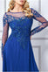 Mother Of The Bride Mesh & Lace Embroidered Bodice Maxi Dress DR3260MOB