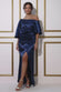 Satin Drape Shoulder Wrap Maxi Dress DR3450