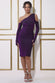 Cold Shoulder Lurex Midi Dress DR3779