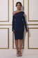 Cold Shoulder Lurex Midi Dress DR3779