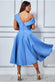 Scuba Foam One Shoulder Midi Dress DR3208