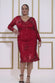 Plus Scalloped Hem Starburst Midi Dress DR2617P