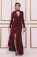 High Neck Keyhole Thigh Split Maxi Dress DR3753