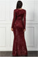 Sequin Stripe Front Bow Maxi Dress DR2535