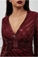 Sequin Stripe Front Bow Maxi Dress DR2535