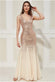 Sequin And Chiffon Maxi Dress DR627
