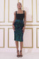 Multi Sequin Velvet Midi Skirt SK21
