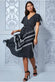 Wrap Style Flutter Sleeve Midi Dress DR3415