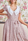 Printed Tea Dress With Collar DR3354