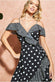 Cold Shoulder Midi Wrap Dress GCD2236B