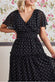 Polka Dot Tiered Chiffon Maxi Dress DR3278