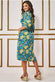Floral Print Midi Shirt Dress GCD2485