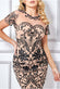 Embroidered Mesh & Lace Midi Scalloped Hem DR3251