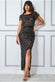 Ornamental Patterned Sequin Maxi Dress With Tassels DR2616