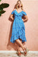 Cold Shoulder Midi Wrap Dress GCD2236C