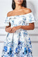 Off The Shoulder Floral Ombre Midi DR3353