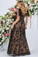 Embroidered Lace Maxi Flutter Sleeves DR3255