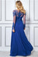 Sequin Embroidered Patterned Lace Bodice Chiffon Maxi Dress DR3260
