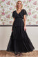 Polka Dot Tiered Chiffon Maxi Dress DR3278