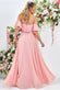 Draped Off The Shoulder Chiffon Maxi Dress With Front Split DR3070