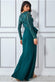 Sequin Bodice With Front Frill Maxi Dress DR3232