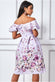 Off The Shoulder Floral Ombre Midi DR3353