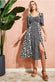 Contrast Print Dress With Slit GCD2455