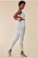 High Neck Crop Top With Leggings Lounge Set TS7