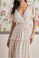 Polka Dot Tiered Chiffon Maxi Dress DR3278